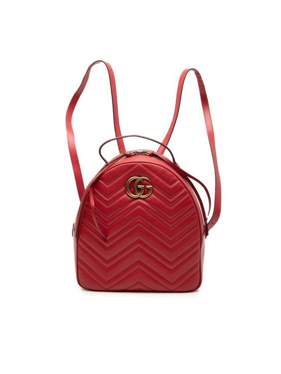 Gucci GG Marmont Backpack Red Leather main image 5